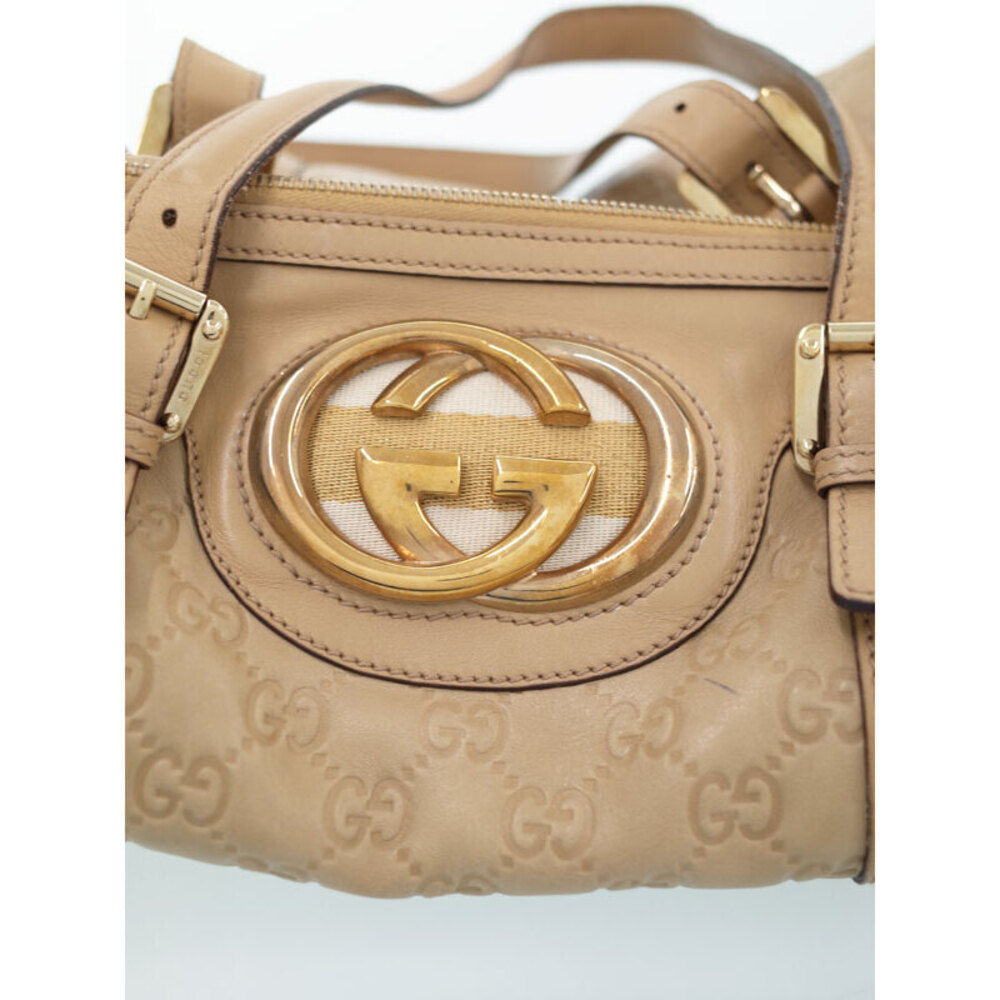 Gucci Britt Leather Bag ssima Brown Boston - Picture 8 of 9